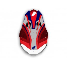 Casque UFO Diamond gris/rouge/blanc taille XL
