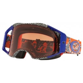 Masque OAKLEY Airbrake Dazzle Dyno Orange/Blue écran Prizm MX Bronze