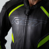 Veste RST Sabre Airbag cuir - noir/jaune fluo taille 3XL