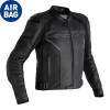 Veste RST Sabre Airbag cuir - noir/jaune fluo taille XXL
