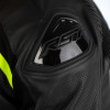 Veste RST Sabre Airbag cuir - noir/jaune fluo taille M
