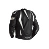 Blouson RST Tractech EVO 4 cuir - noir bandes blanches taille XS