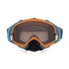 Masque OAKLEY Mayhem Pro Heritage Racer Neon Orange écran Prizm MX Black Iridium