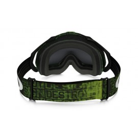 Masque OAKLEY Mayhem Pro Distress Tagline Green écran Dark Grey
