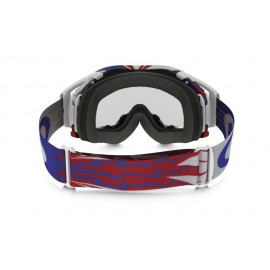 Masque OAKLEY Airbrake High Voltage RWB blanc écran transparent