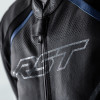 Veste RST Sabre Airbag cuir - noir/blanc/bleu taille S