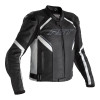 Veste RST Sabre CE cuir - noir/noir/blanc taille M