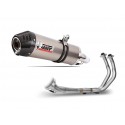 Ligne complète MIVV OVAL titane/casquette carbone Yamaha MT-07