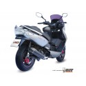 Ligne complète MIVV Stronger acier noir/casquette carbone Kymco XCiting 300