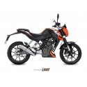Ligne complète MIVV GHIBLI inox KTM 125 Duke