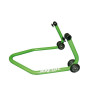 Béquille arrière universelle BIKE LIFT vert avec supports caoutchouc en "L"