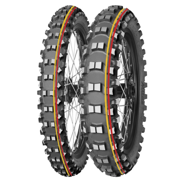 Pneu MITAS TERRA FORCE-MX SM 70/100-14 40M TT SOFT TO MEDIUM RED YELLOW