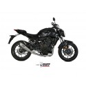 Ligne complète MIVV inox silencieux inox/casquette carbone Yamaha MT-07
