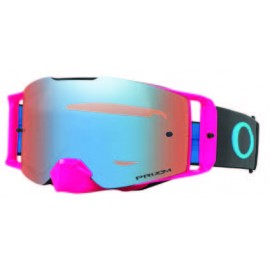 Masque OAKLEY Front Line MX rose/bleu écran Prizm MX Sapphire Iridium