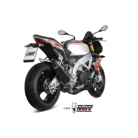 SILENCIEUX MIVV SPEED EDGE, NOIR HOMOLOGUE APRILIA TUONO V4 1100