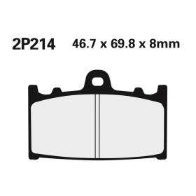 Plaquette de frein Nissin 2P214ST sinter 