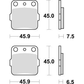 PLAQUETTES DE FREIN BRAKING 686CM46