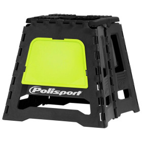 Lève-moto fixe POLISPORT repliable jaune fluo