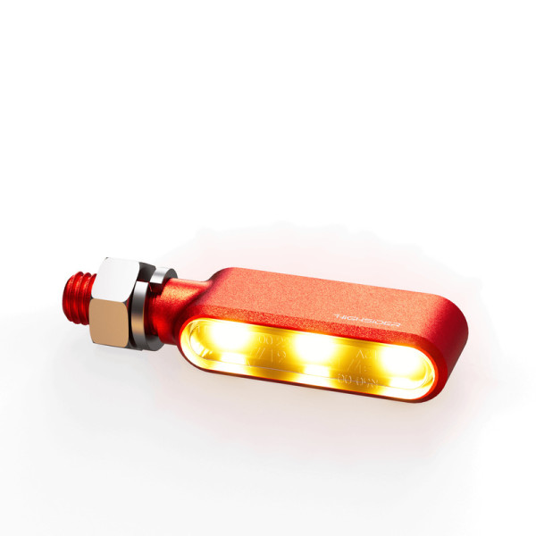 AMBRE LED CLIGNOTANTS De Marqueur De Guidon Pour Harley Sportster S