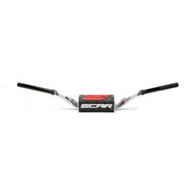 Guidon SCAR O² 28.6mm Mini 65/85 Low - Graphic Colour blanc