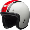 Casque BELL Custom 500 Ace Café Stadium Gloss Silver/Red/Black taille XS