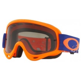 Masque OAKLEY O Frame Checked Finish Blue/Orange écran Dark Grey