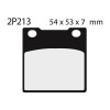 Plaquette de frein Nissin 2P213ST sinter