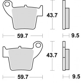 PLAQUETTES DE FREIN BRAKING 886CM44