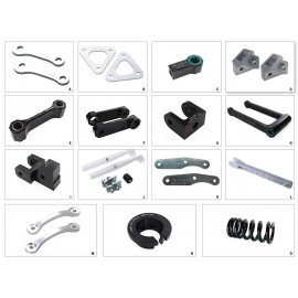 Kit de rabaissement de selle MFW -25mm type H Honda CBR1000RR Fireblade