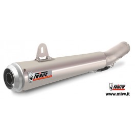 Silencieux double MIVV X-Cone Plus inox satiné Benelli TNT 899/1130