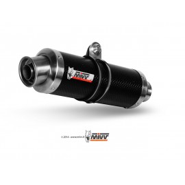 Silencieux + demi-ligne MIVV GP carbone Suzuki SV650