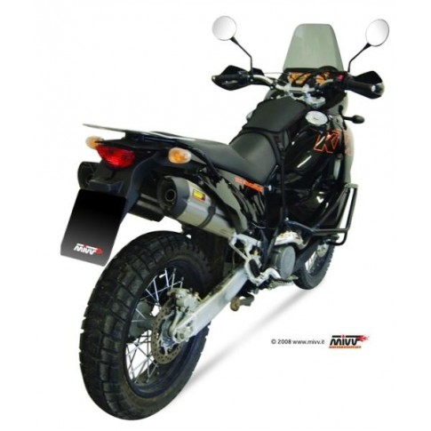 Silencieux double MIVV Suono inox/casquette carbone Adventure 950 LC8/990 Adventure