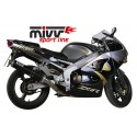 Silencieux MIVV Oval Classic carbone Kawasaki ZX-6R/RR