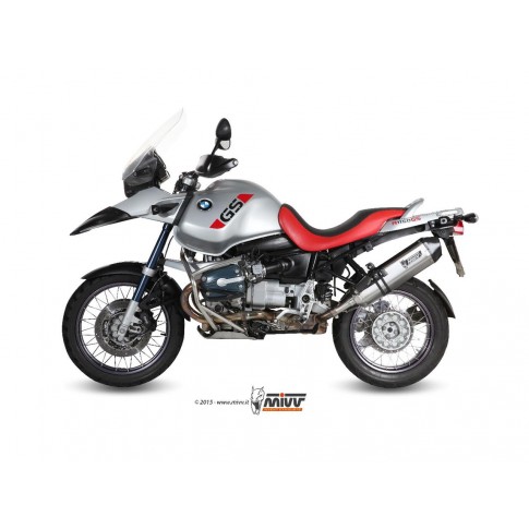 Silencieux MIVV Speed Edge inox/casquette carbone BMW R1150GS