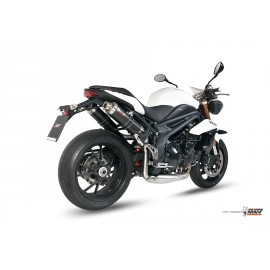 Silencieux double MIVV GP carbone Triumph Speed Triple