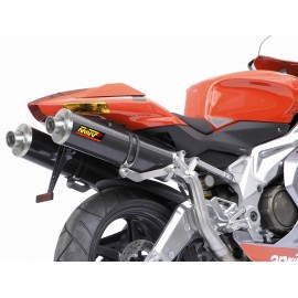 Silencieux double MIVV Oval Classic carbone Aprilia RSV1000