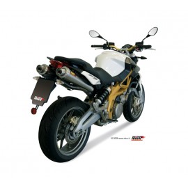 Silencieux double MIVV X-Cone inox Aprilia Shiver 750