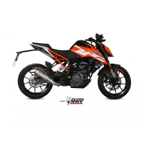 Silencieux MIVV GP inox/casquette Inox KTM Duke 125
