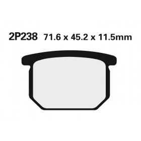 Plaquette de frein Nissin 2P238NS semi-metallique 