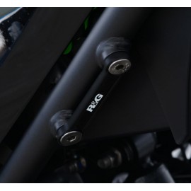 Cache orifice reposes-pieds R&G RACING noir Kawasaki Ninja 250