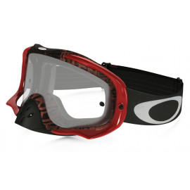 Masque OAKLEY Crowbar Distress Tagline Red écran transparent