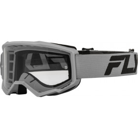 Masque FLY RACING Focus argent/anthracite- écran clair