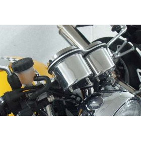 Cache compteur kilométrique + compte-tours aluminium LSL triumph Thruxton