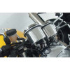 Cache compteur kilométrique + compte-tours aluminium LSL triumph Thruxton