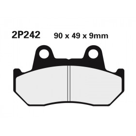 Plaquettes de frein NISSIN 2P-242NS semi-metallique