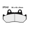 Plaquettes de frein NISSIN 2P-242NS semi-metallique
