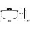 Plaquettes de frein TECNIUM MA99 organique