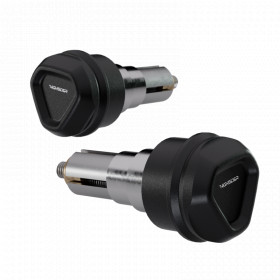 HIGHSIDER Ventura-LS Handle Bar Ends, Black, Pair