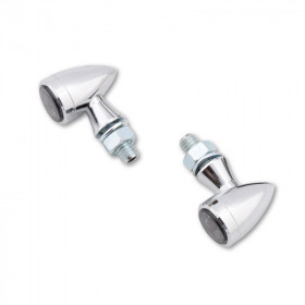 Clignotant LED HIGHSIDER smart Sixteen Bullet homologué - verre fumé - la paire