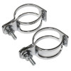 HIGHSIDER smart Indicator clamp, two-piece, chrome-plated, pipe mounting 39-42mm
